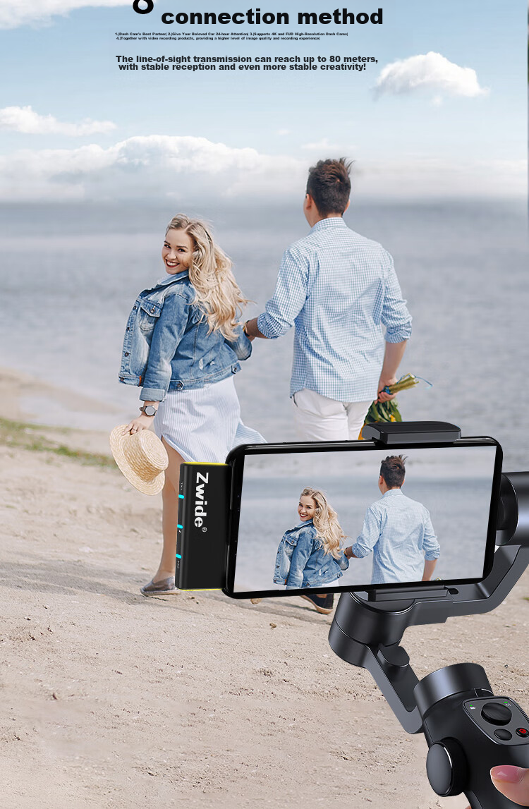 ZWIDE Wireless Lavalier Microphone Android Computer Adapter 11