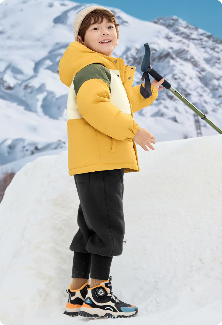 BALABALA Children's down Jacket for Girls And Boys, Winter Hooded Coat, Warm Outerwear, Outdoor Thickened 17