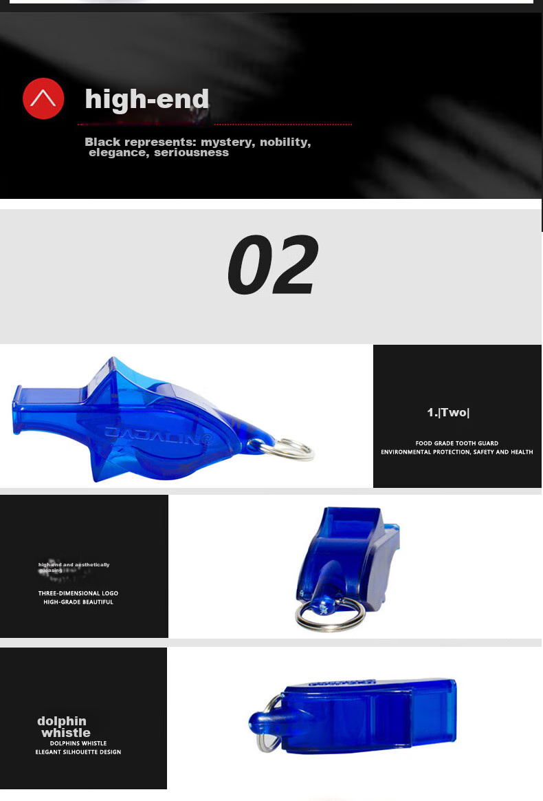 JAJALIN Outdoor Aluminum Alloy Survival Whistle, Referee Whistle, Random Color 6