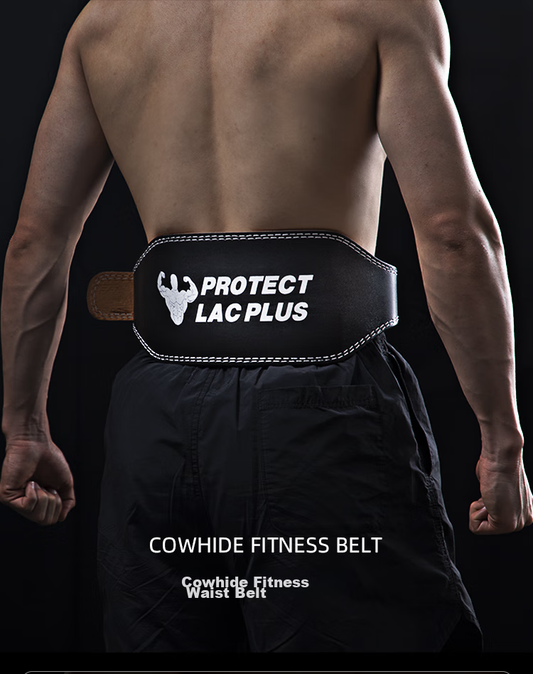 LAC Waist Support Belt, Squat Belt, Leather Weightlifting Belt for Men And Women, Fitness And Strength Training Waist Protector, Size M 1