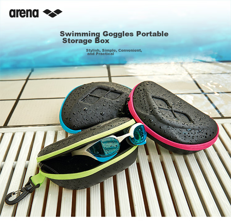 Arena Portable Large Capacity Durable Stylish Minimalist Professional Swim Goggle Case 1