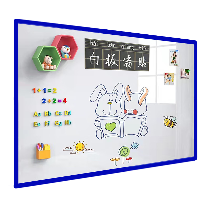 Flybook 120*150cm Soft Whiteboard Wall Sticker, Removable without Damaging Walls, Magnetic Small Whiteboard, Office Writing Board, Hanging Magnetic Blackboard, Erasable Home Children's Drawing Board, Doodle Wallpaper