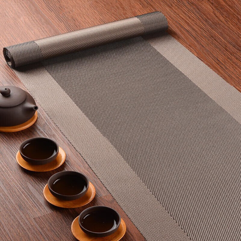 AVIVI Table Runner Tablecloth Waterproof Tea Table Cloth Tea Towel Chinese-Style Tea Table Long Table Mat Coaster 30*240 Tea Ceremony