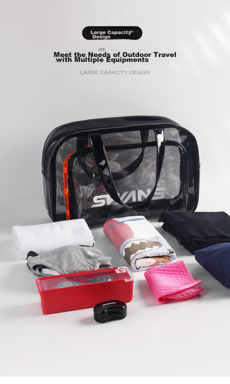 SWANS Swimming Handbag, Large Capacity, Wet And Dry Separation, Sports Beach Fitness Bag, Short-Trip Travel Storage, SPDC115 Black 4