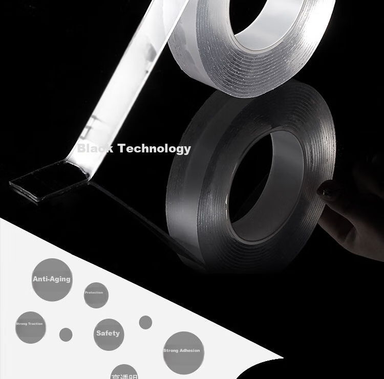Quatrefoil Nano Invisible Magic Tape Strong Double-Sided Adhesive 3*500cm 2