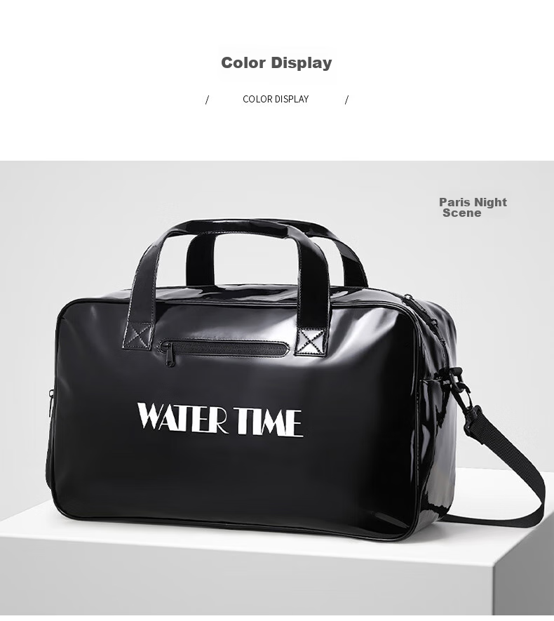WATERTIME Swimming Bag with Dry And Wet Separation for Men And Women, Fitness Bag, Swimwear Storage Waterproof Bag, Beach Backpack, Flowing Silver 11