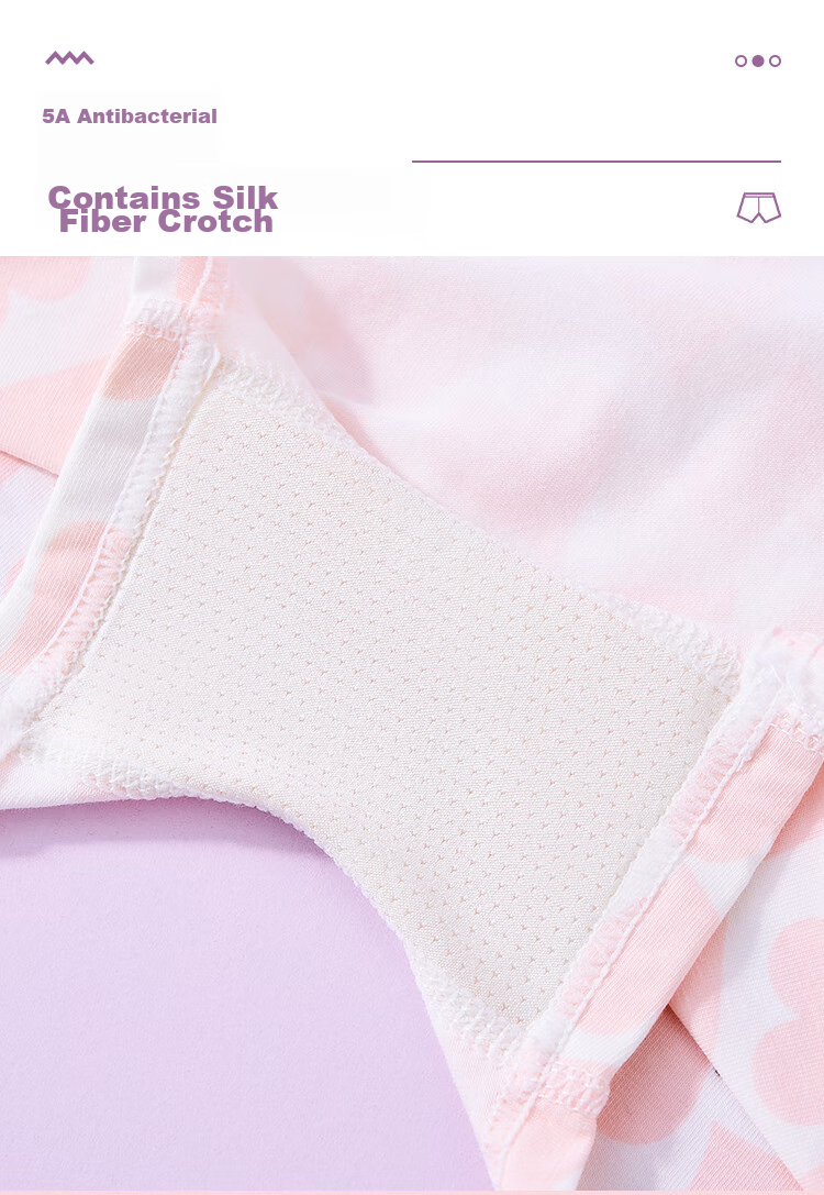 LangSha Girls' Underwear, Children's Antibacterial Panties, Big Kids' A-Class Underwear, Baby And Young Girl Boyshorts, 5-Pack, Size 120 5