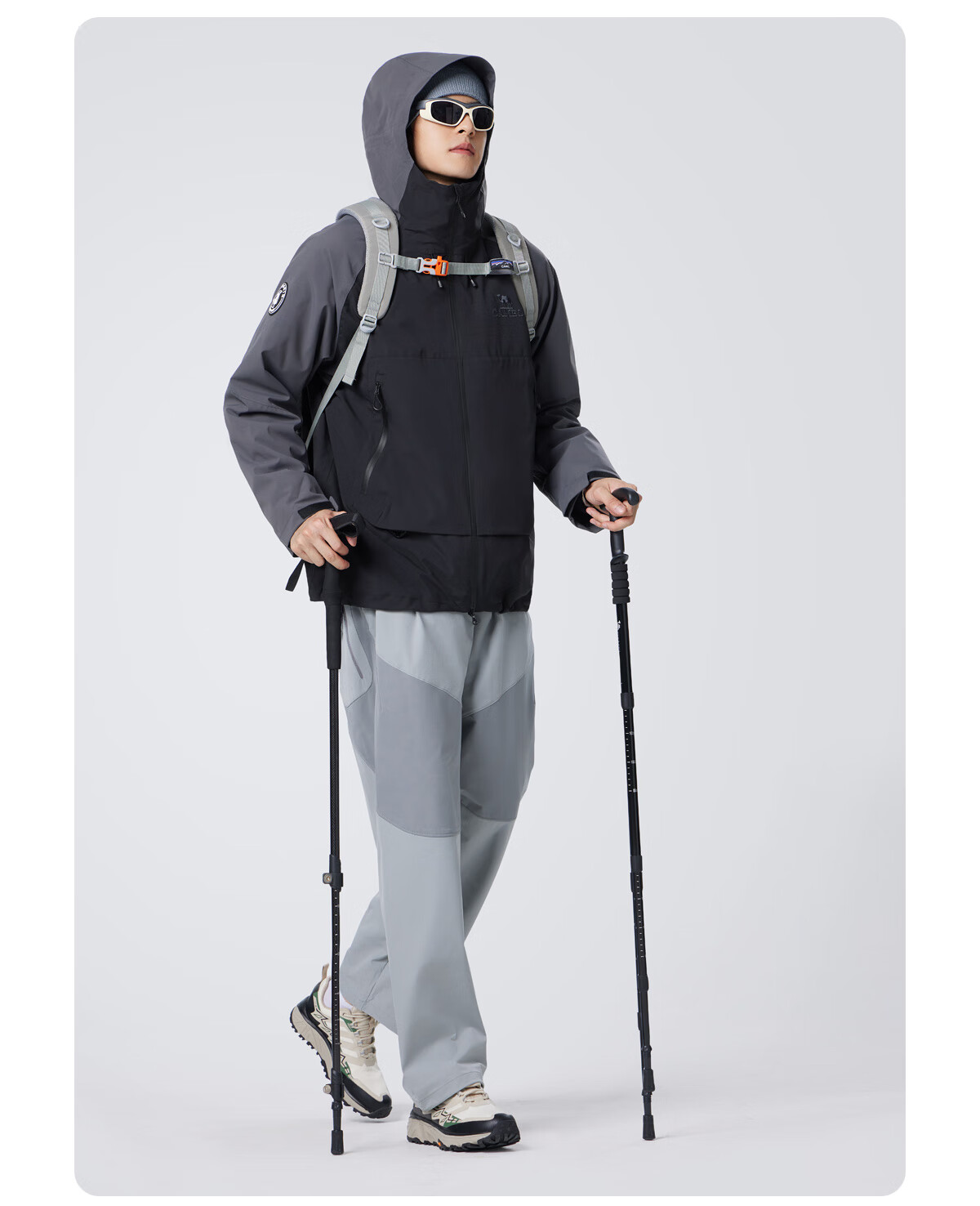 CAMEL Men's Outdoor Jacket, Three-In Windproof And Waterproof Coat, Hiking Wear, Outerwear for Men M34CA49650 33