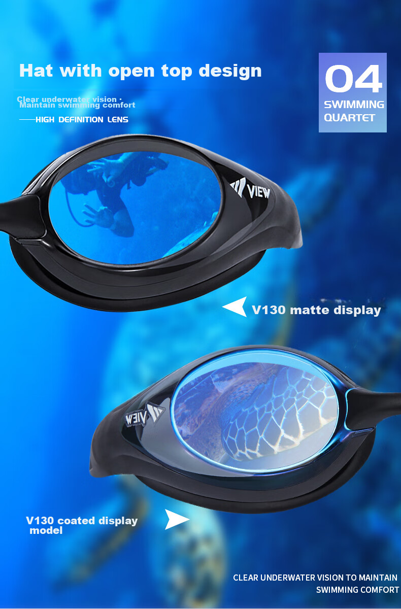 View Competitive Swimming Goggles for Men And Women, High-Definition Anti-Fog Waterproof Professional Anti-Pinch Diving Equipment 4