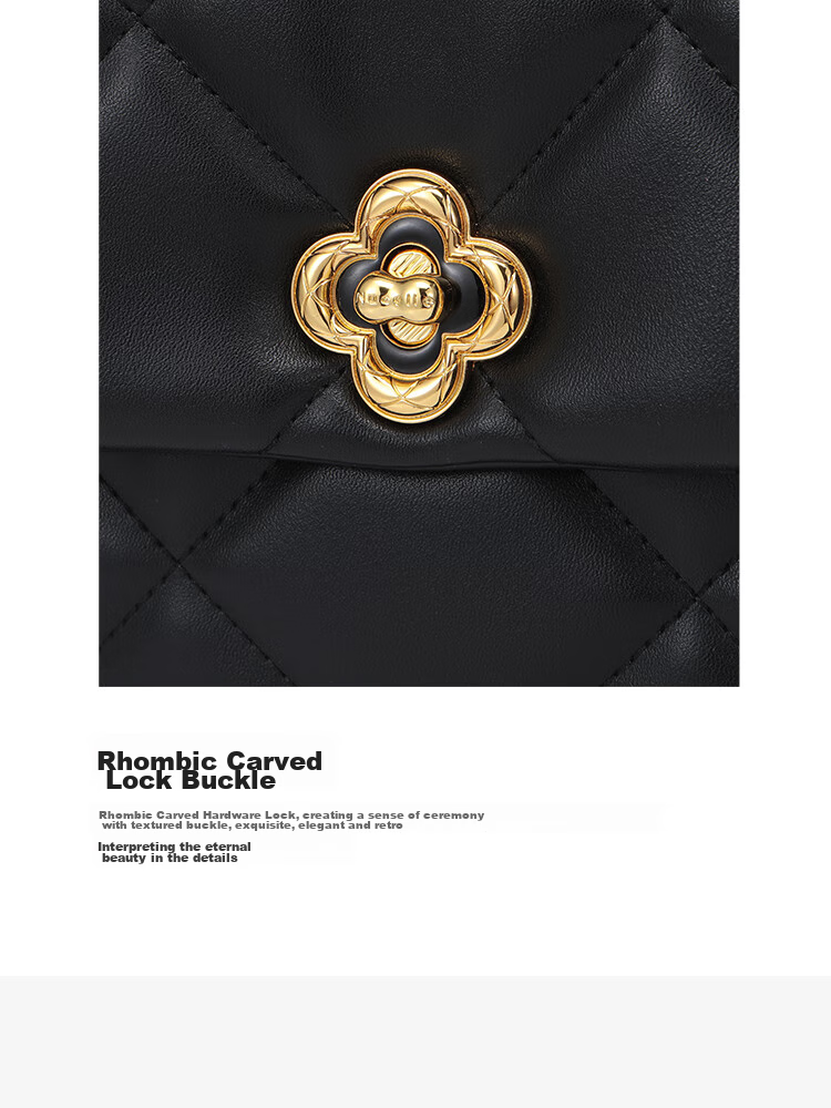 NUCELLE Women's Handbag, 2026 Underarm Chain Light Luxury Chanel-Style Quilted Shoulder Crossbody Bag for Women, Birthday Gift for Girlfriend 8