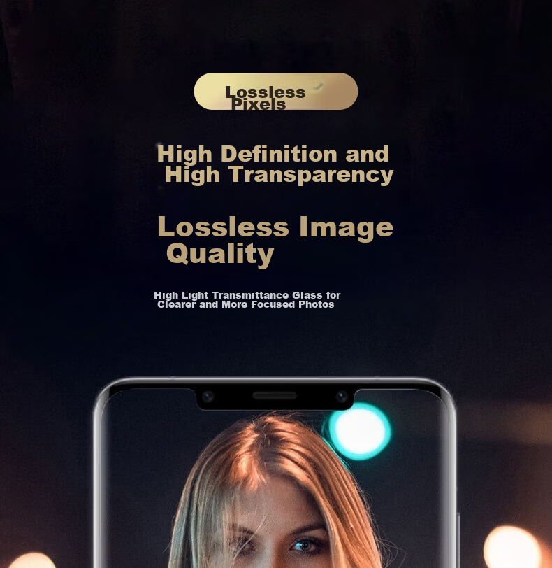 ESCASE Huawei Mate50Pro Camera Lens Protector, Full Coverage HUAWEI Rear Camera Protection, Wear-Resistant, Scratch-Resistant Glass, All-In Transparent 11