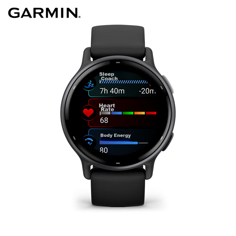 GARMIN Active5 Midnight Black Smartwatch for Heart Rate Monitoring, Cycling, Swimming, Fashion Sports, Birthday Gift