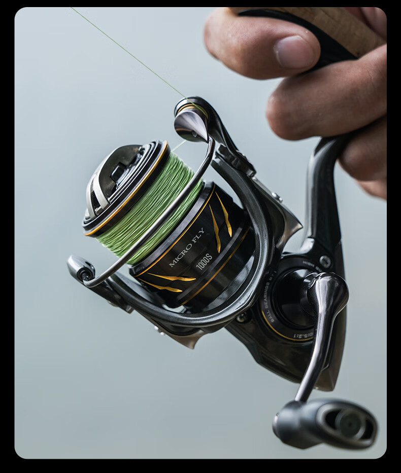 King Lure Micro Spinning Reel Long Cast Micro Baitcasting Reel Shallow Line Cup Slant Mouth Lure Reel Sea Fishing Rock Fishing Qiaozui Fishing Reel 2000S 15