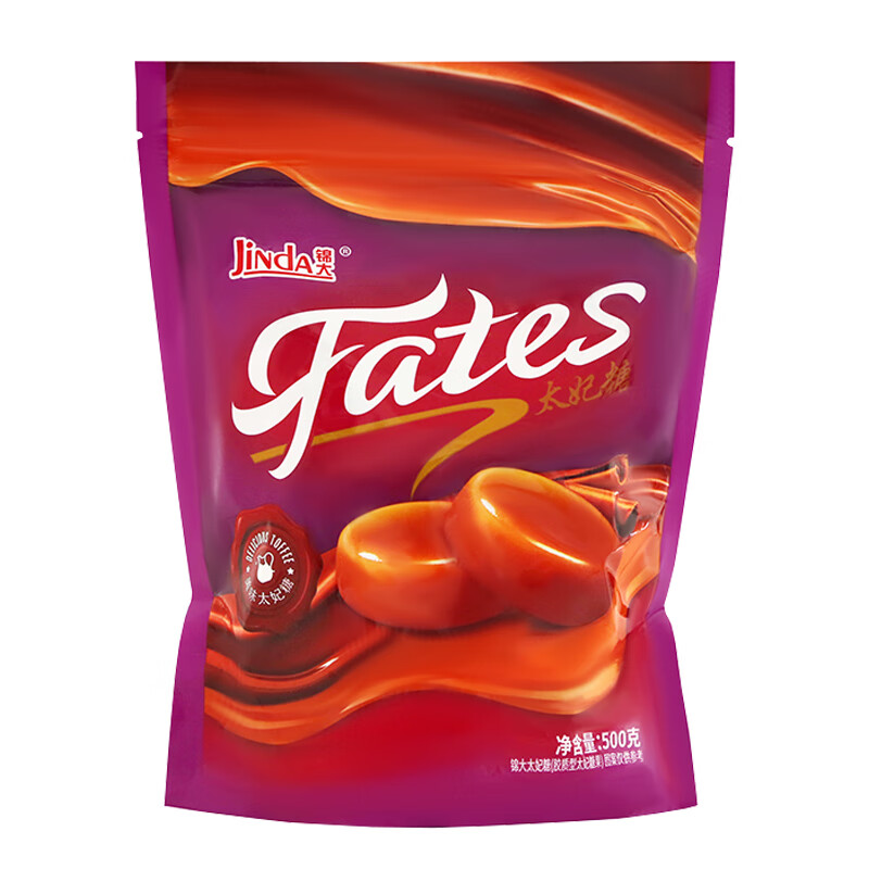 锦大多彩太妃糖 500g/袋装 喜糖 软糖 婚庆招待糖 糖果 休闲零食