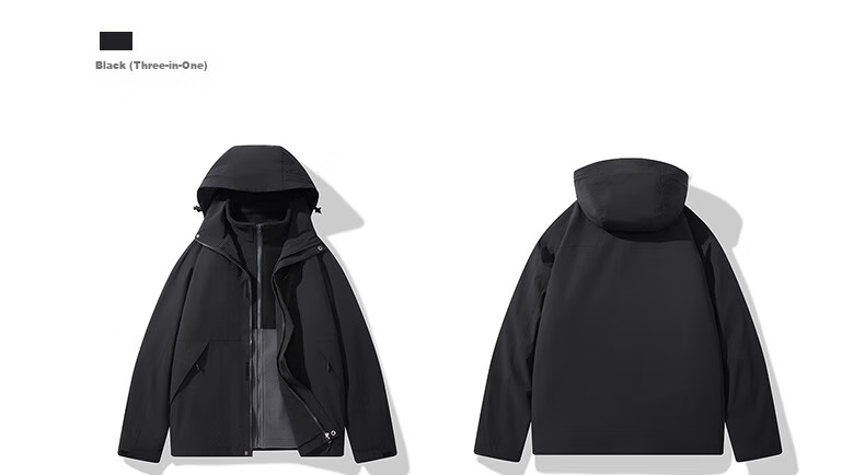 HIPANDA Hello Panda Jacket for Men And Women, 2026 Hooded Jacket, Couple's Outfit, Outdoor Hiking Wear, Army Green, Size M 24