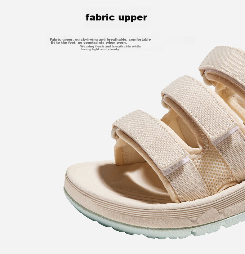 CAMEL Velcro Contrast Color Beach Sandals, Women's Sports Casual Shoes, K24B16L2010, Lavender Purple, Size 38 51
