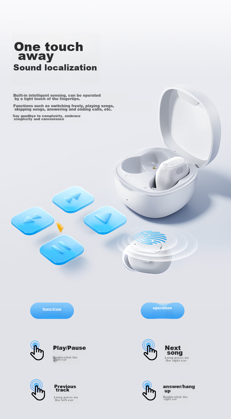 BASEUS WM01 Upgraded Version, In-Ear True Wireless Bluetooth Sleep Headphones for Music, Sports, Gaming, Calls, Noise Reduction, Low Latency, Suitable As A Gift for Apple, Huawei, Xiaomi 19