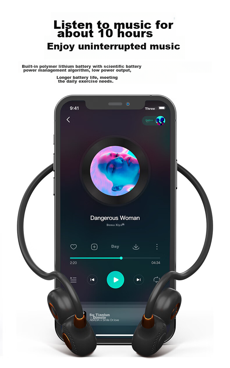 Leideng I10 Wireless Sports Bluetooth Earphones, Over-Ear Design, Waterproof And Sweat-Resistant, Suitable for Marathon Running, Not In-Ear, Long Battery Life, Compatible with Apple 17, Huawei, Android Phones, Price Protection, Orange Color 12