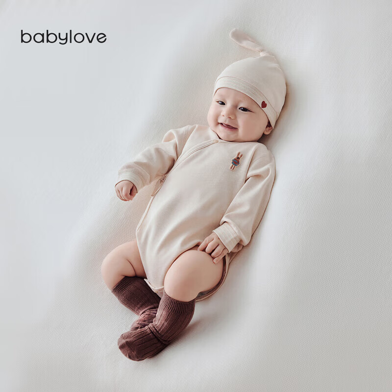 Детский комбинезон Babylove для новорожденных, весенне-осенний, из чистого хлопка, треугольный ромпер, боди из цветного хлопка, домашняя одежда