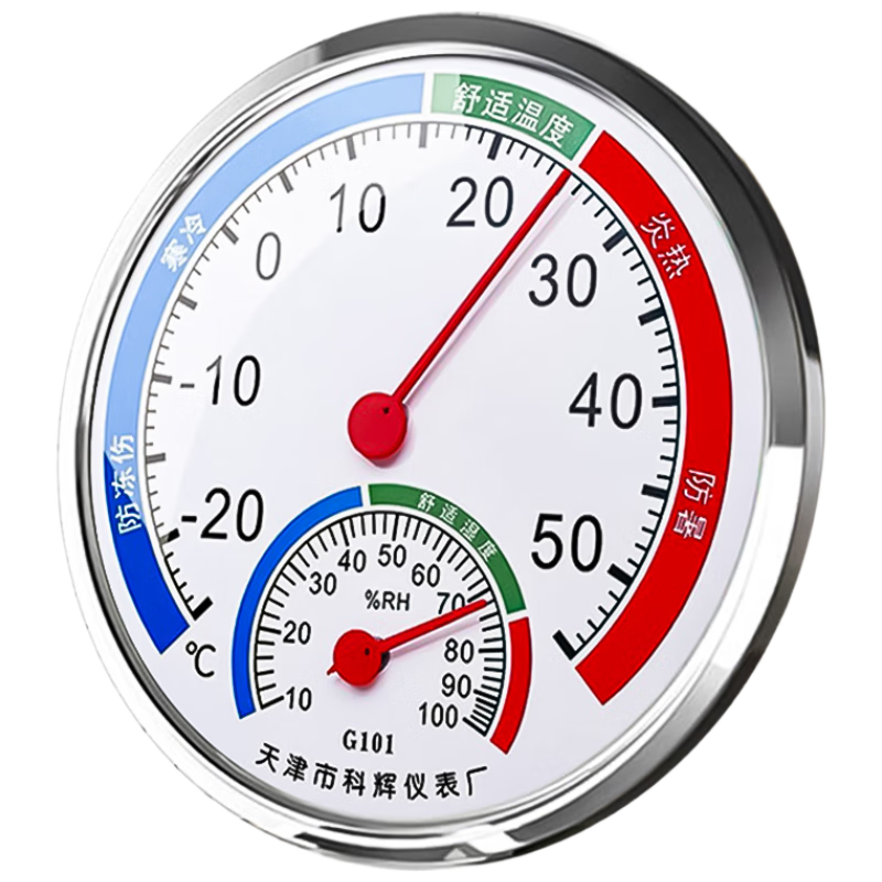 Baoshi Thermometer Indoor Temperature And Humidity Meter Office Home Baby Room Wall-Mounted Analog Dry And Wet Temperature Gauge No Battery Required