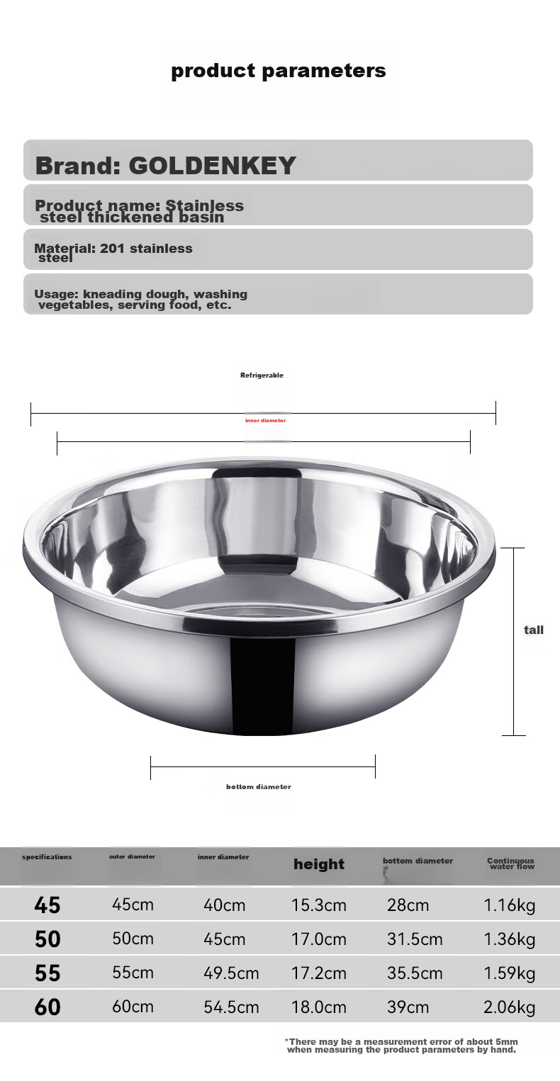 Golden Key 304 Stainless Steel Extra Large 68cm Thickened Multi-Purpose Kitchen Sink Basin GK-T700DP 9