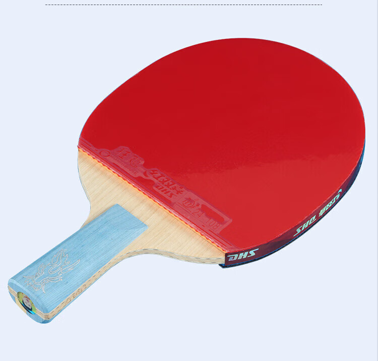 DHS Jinmanquan Kuangbiao Ma Long Gift Box Table Tennis Racket, Straight Handle, Blue Sponge, Orange Sponge, Professional Competition Paddle 10