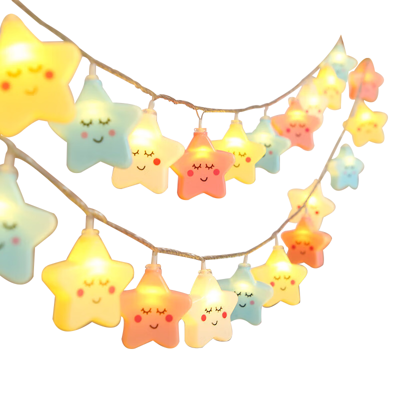 Duomeiyi LED String Lights, Outdoor And Indoor, 3 Meters Long with 20 Stars, Birthday Party Decoration, Balloon Atmosphere, LED Lighting