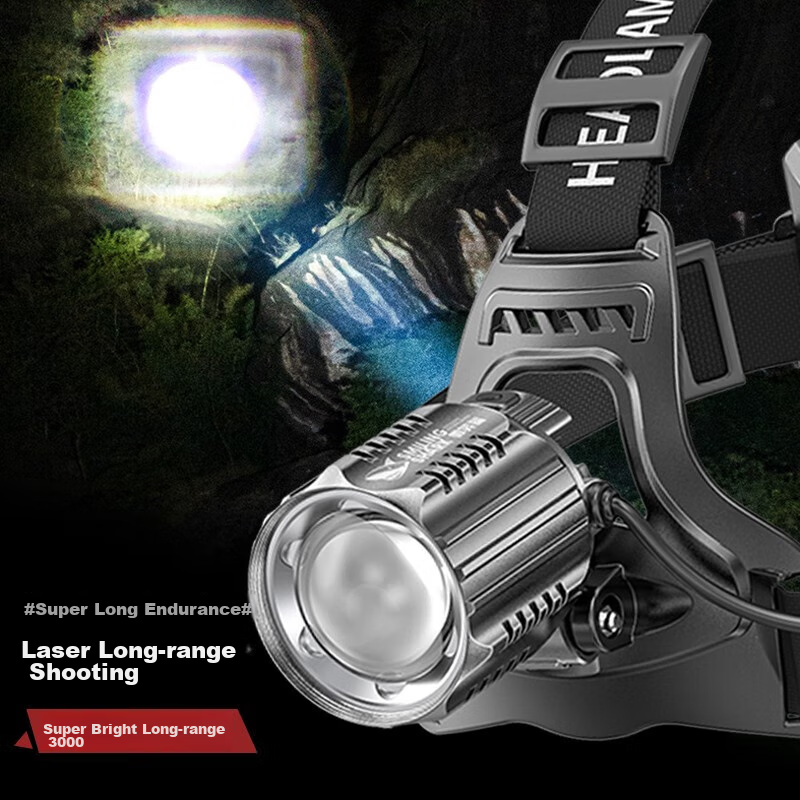Weixiaosha 6021 Headlight High Brightness Long Range Rechargeable Head-mounted Ultra-bright Night Fishing Dedicated Fishing Light Long Battery Life LED