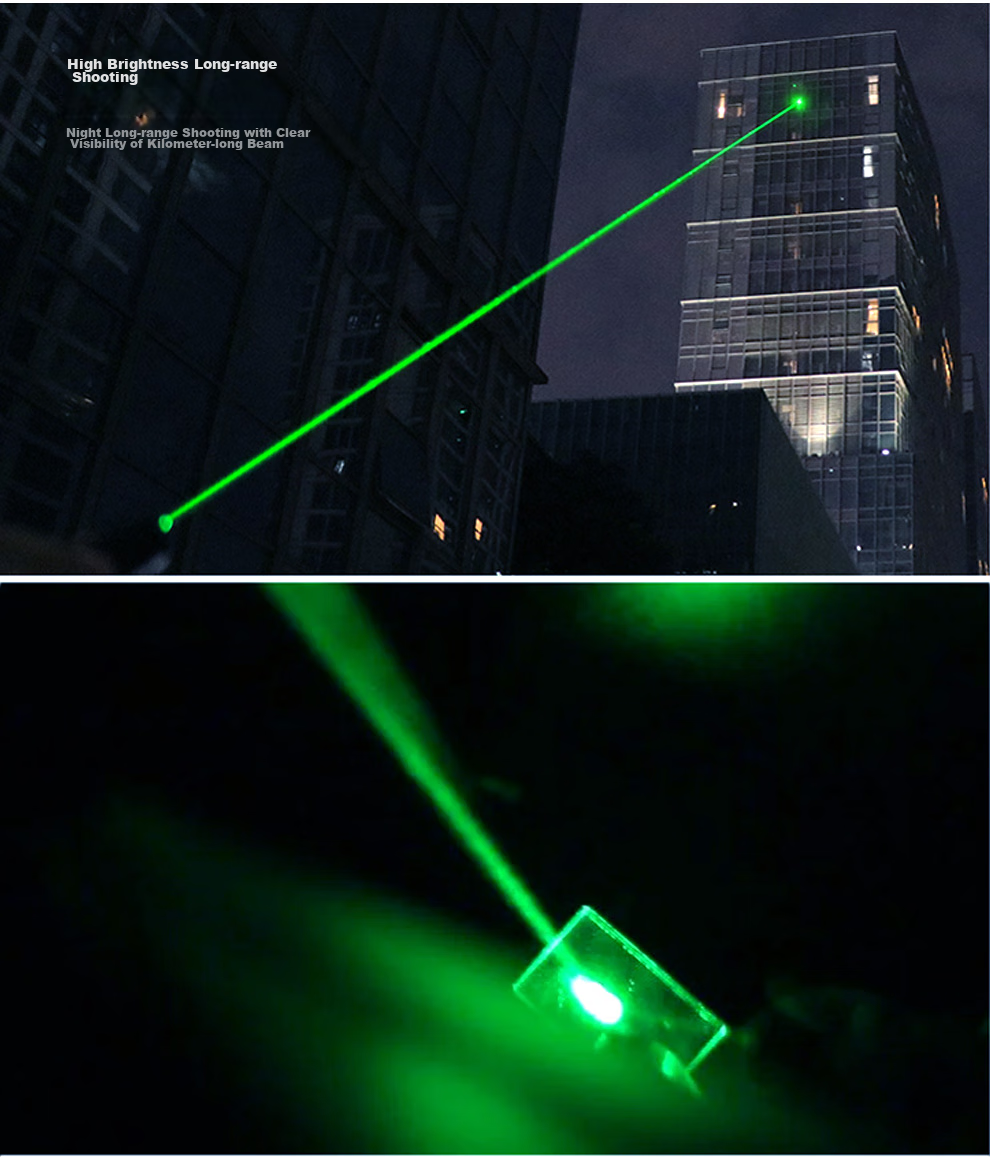 MOTIE M306 Laser Pointer, Green Light Outdoor Laser Positioner, Astronomical Star Pointer, High-Power Long-Range Flashlight, for Construction Sites And LED Screens, Specialized Infrared Rechargeable 3