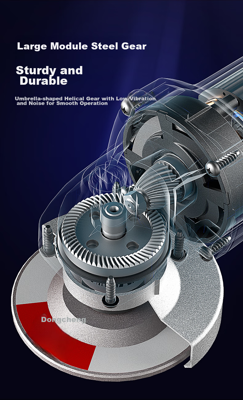 Dongcheng Angle Grinder WSM710-100, Hand Grinder, Polisher, Sander, Cutting Machine, Power Tool 7