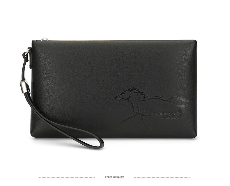 MEXICAN Men's Clutch, Top-Grain Leather Handbag, Multi-Card Slots, Zipper Envelope Bag, Wallet Clip, Birthday Gift for Me 13