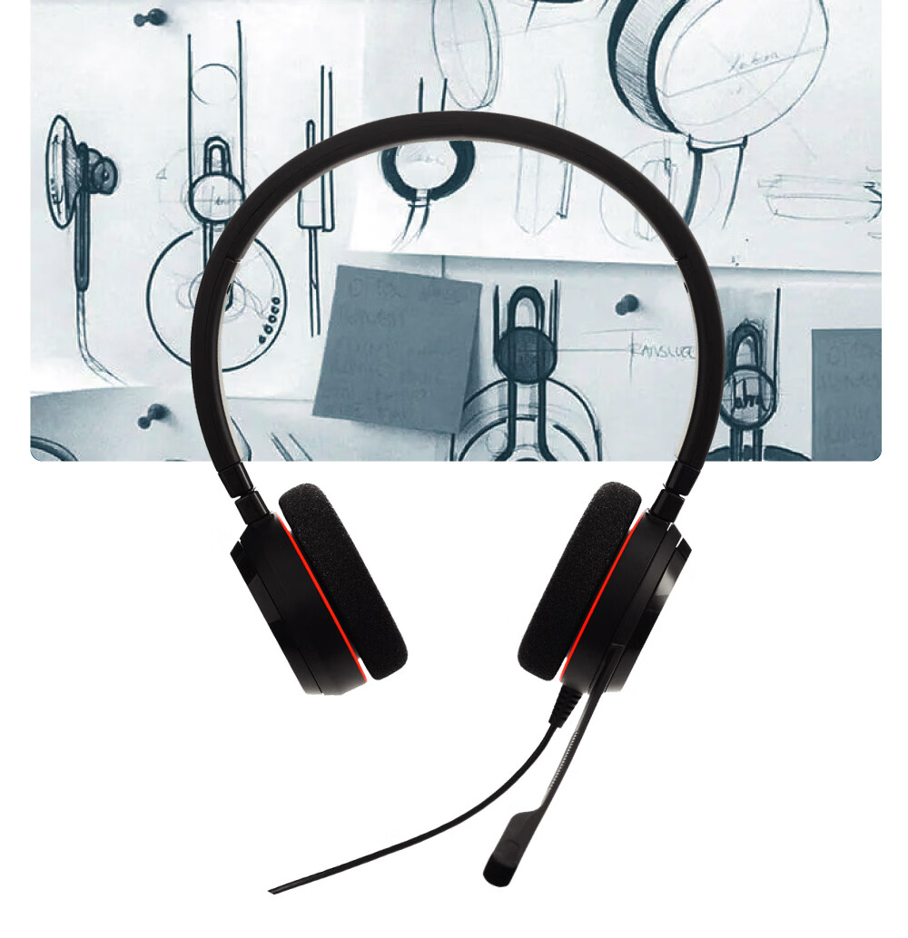 Jabra Evolve 20 MS USB Single-Ear Headset with Active Noise Cancellation for Online Meetings, Office Work, And Online Education Training 6