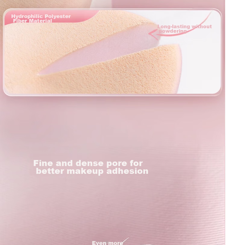 Goood GOOOD Finger Powder Puff, Thumb Small Pink Puff, Palm Puff, Pointed Tip Setting Powder, Small Finger Air Cushion Mini 8