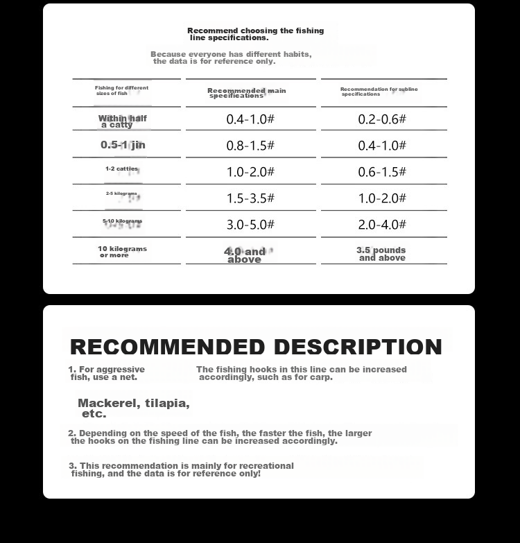 SIMAGO Fishing Line, Main Line, Ultra-Soft, High Tensile Strength, Nylon Line, Invisible, Non-Curling, 50 Meters Main Line, Size 0.8 11