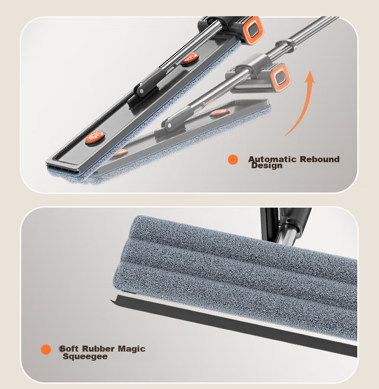 Jiabangshou 40cm Mop with Original Cloth, Squeegee [40 Styles with Original Cloth] *2 12