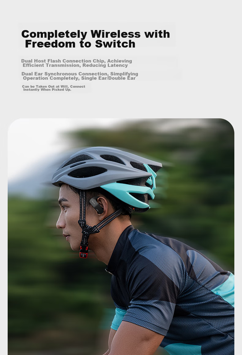 Dacom OpenBuds [Apple MFI Certified] Open-Style Bluetooth Earphones for Sports And Running, Non-In Wireless Ear-Hook Air-Bone Conduction Concept, Compatible with Huawei And Xiaomi 11