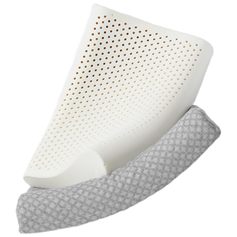 Bailisi Shuixing Jiafang Natural Latex Pillow, Imported from Thailand, Class A Neck Support Pillow Core, One Pair