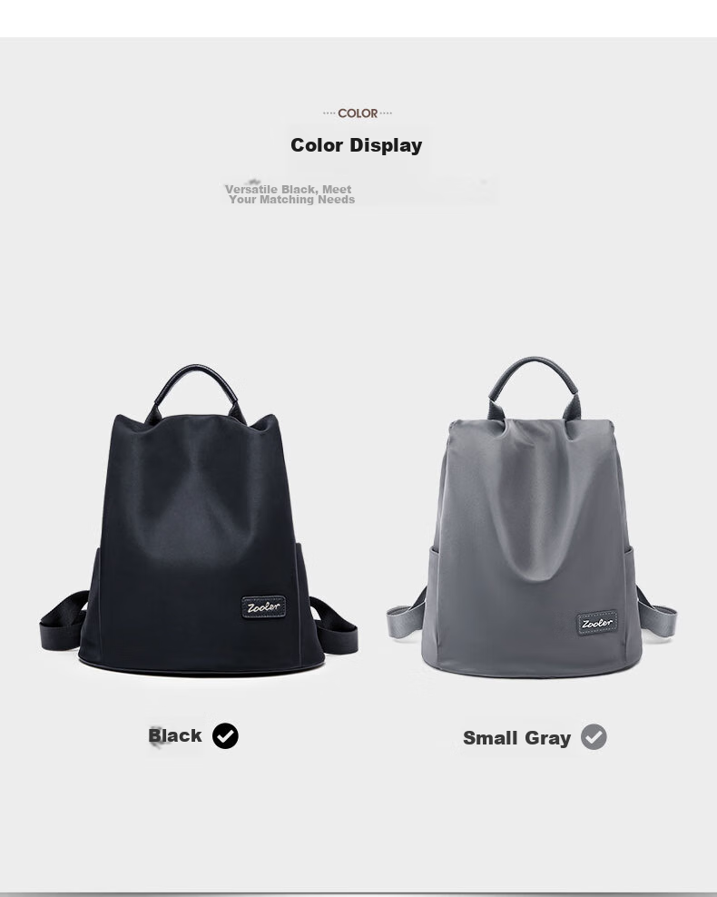 ZOOLER Women's Backpack, 2026 New Style Lightweight Oxford Fabric Ladies' Backpack, Anti-Theft Travel Bag, Laptop Bag 21