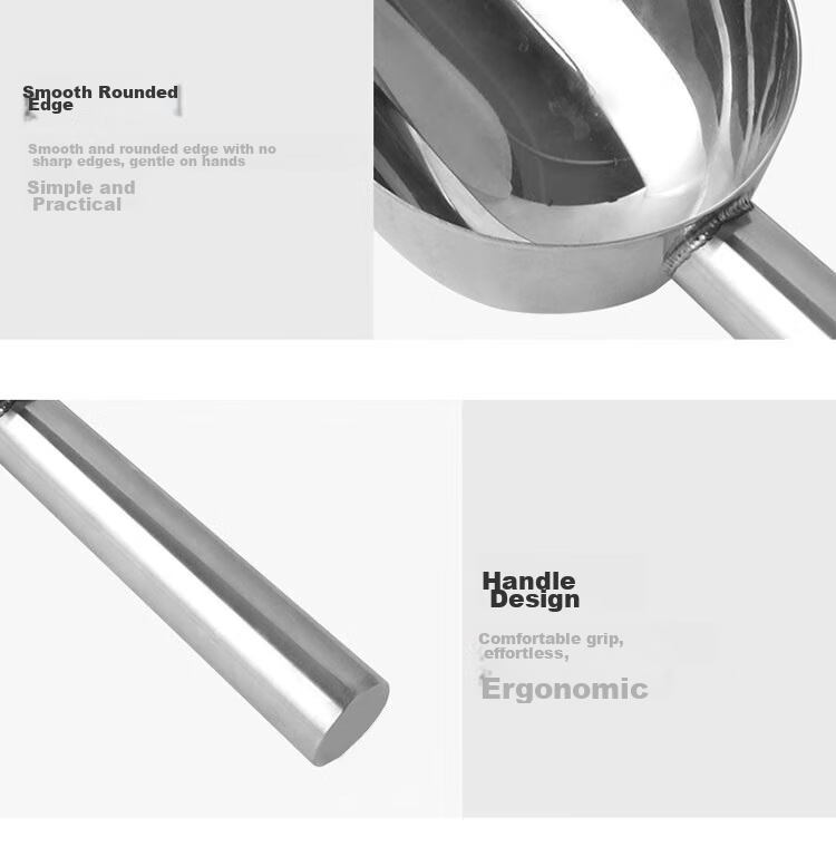 Baijie Stainless Steel Ice Scoop, Grain Scoop, Dried Fruit Scoop, Rice Scoop, Flour Scoop, Tea Scoop, Sugar Scoop, Melon Seed Scoop, Popcorn Scoop, Household Food Scoop 9
