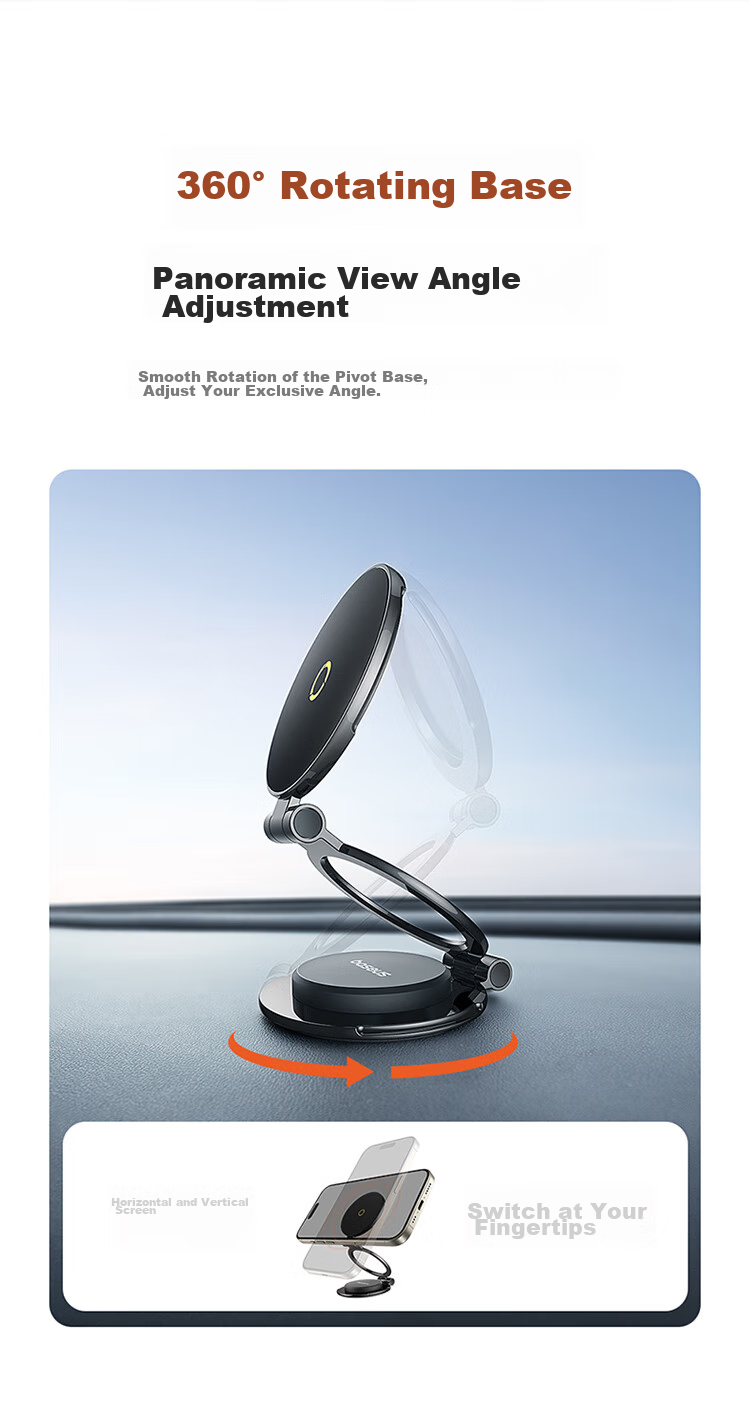 Baseus Car Phone Holder, Magnetic MagSafe Phone Mount for Cars, Universal Car Phone Holder Compatible with Tesla Model 3 And Y 8