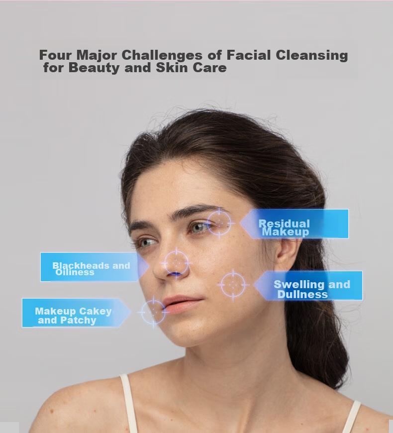 FOREO LUNA 3 Facial Cleansing Brush Blue Electric Pore Cleansing Device Balancing Oil Control Face Cleanser 5