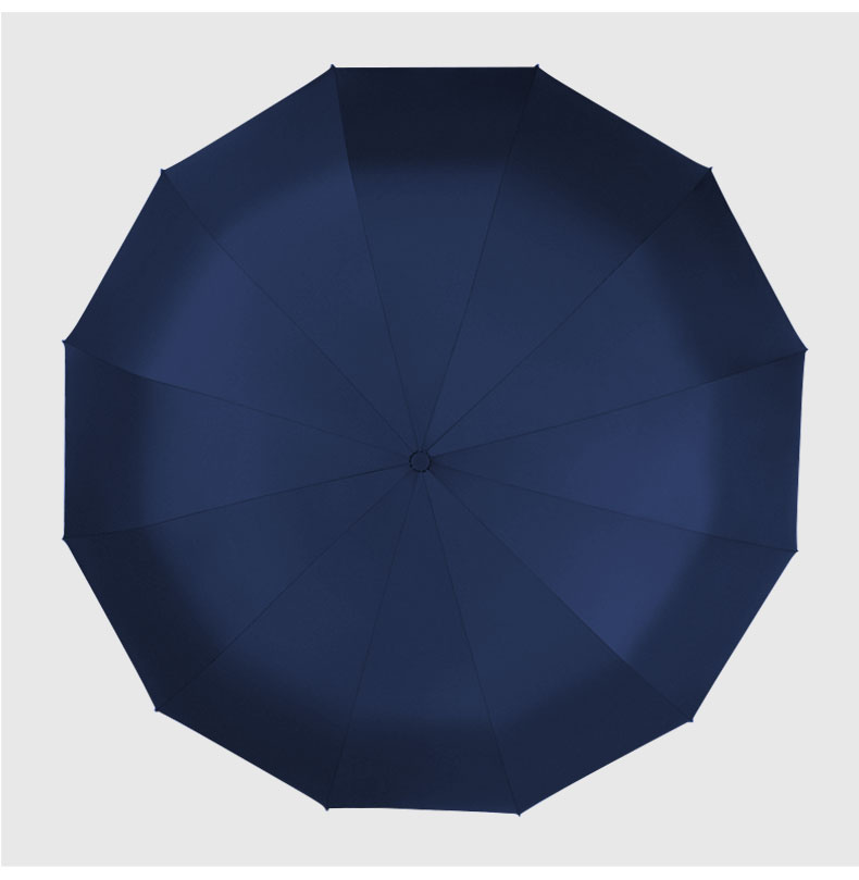 Meebordi Fully Automatic Umbrella, Tri-Fold, Extra Large, Windproof, Reinforced And Upgraded, Men's Business Folding Umbrella, Customizable 14