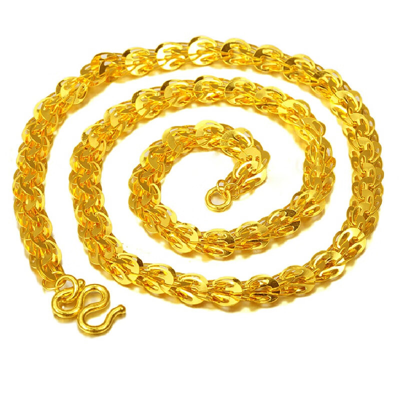 360/克金九源珠宝 黄金项链 999足金精品女士凤尾黄金项链 大气显宽凤