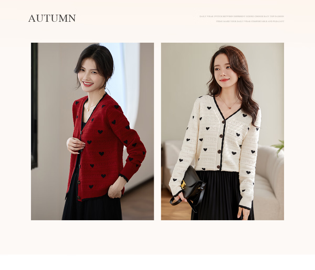 She Enjoy Women's Knitted Cardigan Stand Collar Zipper Sweater Jacket Casual Versatile Knit Outerwear T53Z092 6