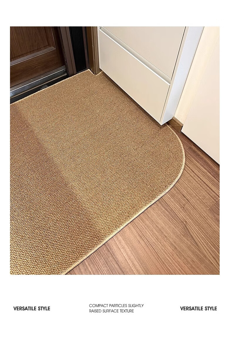BULULOM Entrance Door Mat Sisal Imitation Carpet Door Mat Foot Mat Camel Yellow - Sisal Imitation - Cotton Back 50*80cm 26