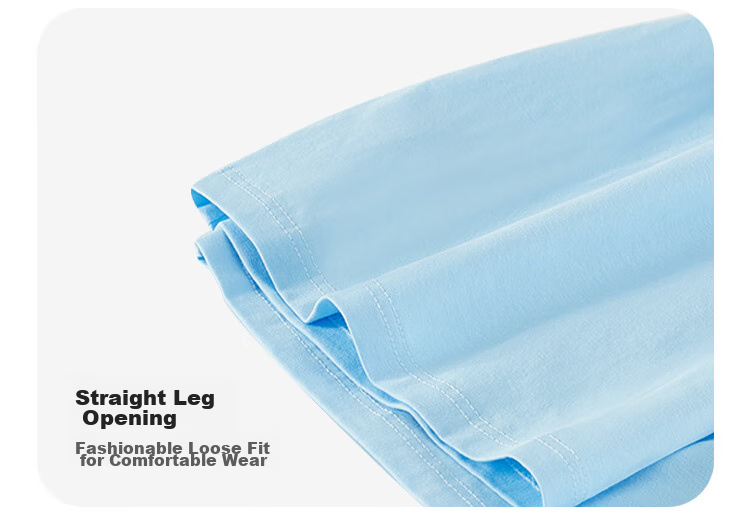 LangSha Children's Pajamas for Boys, Summer Thin Breathable Pure Cotton Home Wear, Middle School Student Raglan Sleeve Short-Sleeve Set, Size 160 16