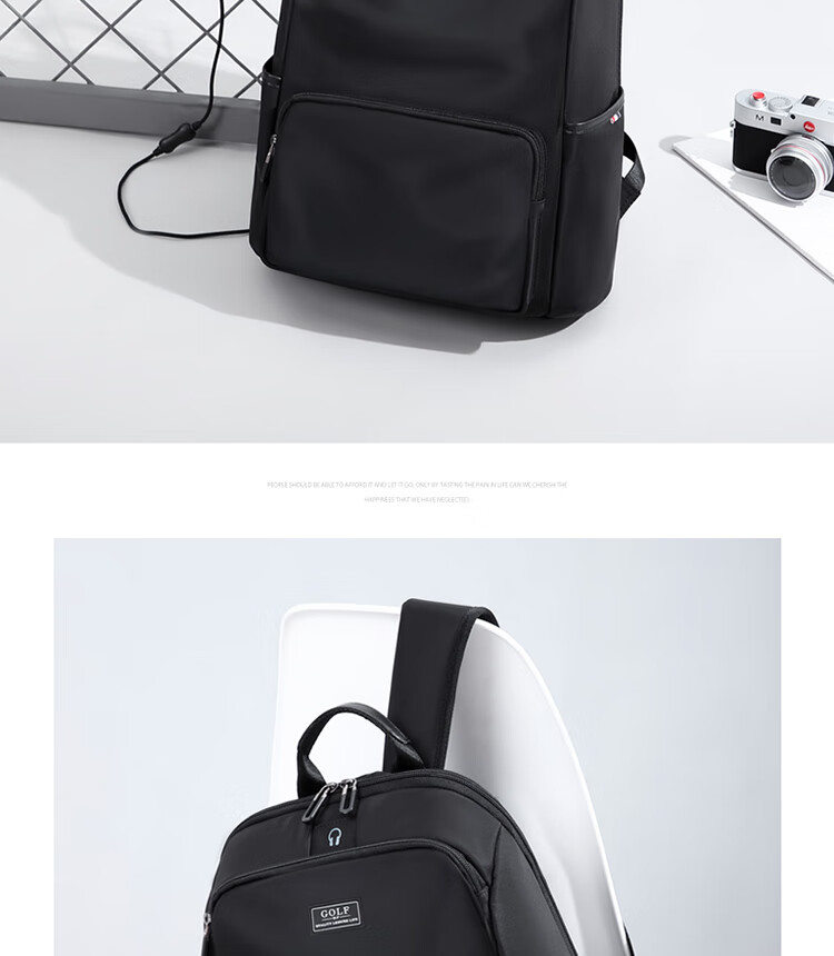 GOLF Backpack for Men, Casual 14-Inch Laptop Backpack, Water-Resistant Commuter Travel Backpack for Students And Outings 22