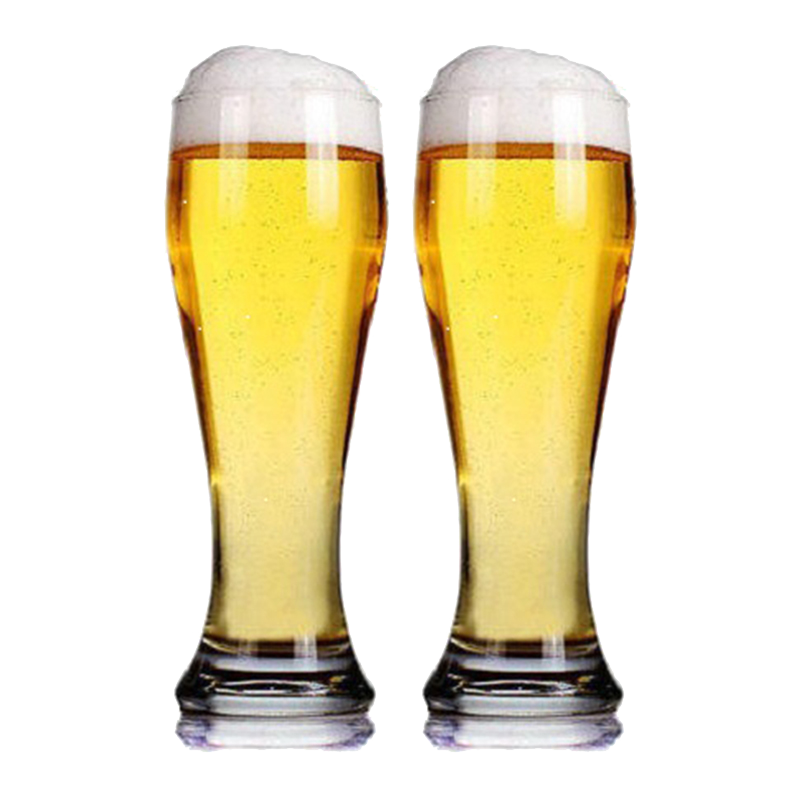 Pasabahce Imported Blown Lead-Free Glass Beer Mugs, Large Capacity Beverage Cups, 520ML, Set of Two, 42126
