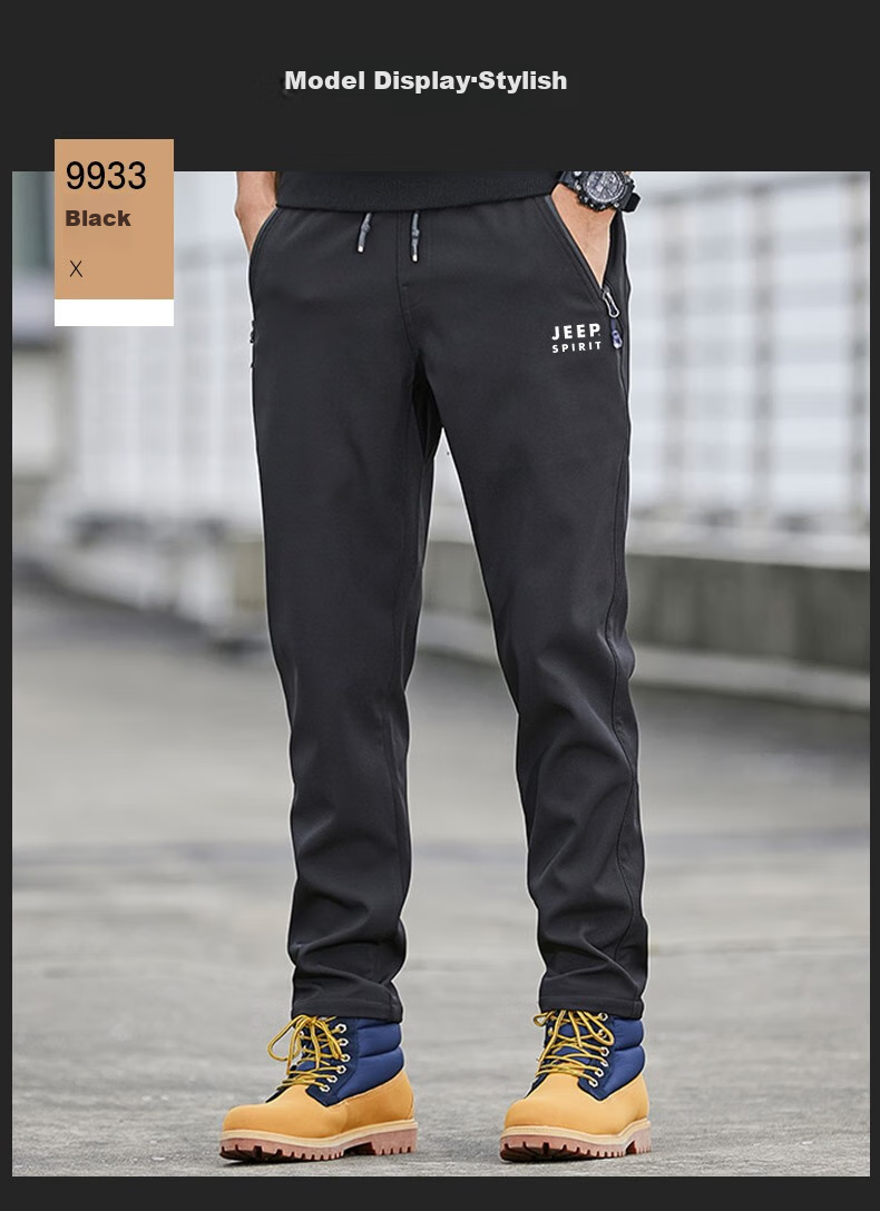 JEEP SPIRIT Men's Sports Pants, Spring And Autumn Casual Trousers, Loose-Fitting Tactical Long Pants, Outdoor Long Pants for Men, Gray, 2XL 11