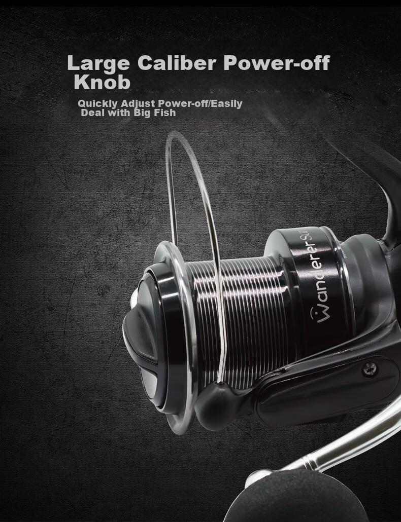 Dijia Fishing Trawler, All-Metal 9-Axis Anti-Corrosion Long-Range Trawler Anchor Rod Reel Spinning Reel Beach Drifter Spinning Reel Fishing Line Reel Fishing Trawler Fishing Tackle WAS10000 2